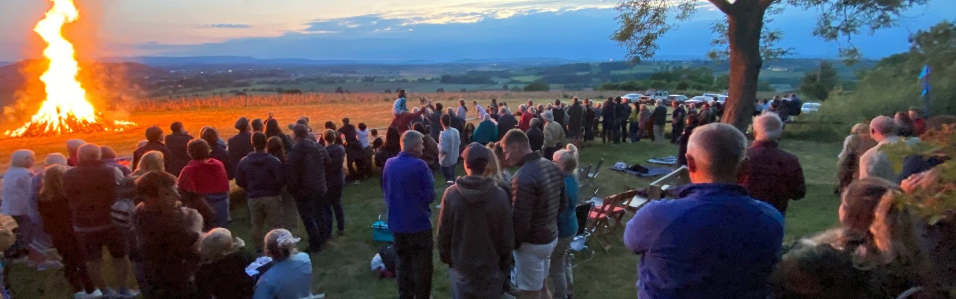 Queen Jubilee Bonfire at Swarden June 2022