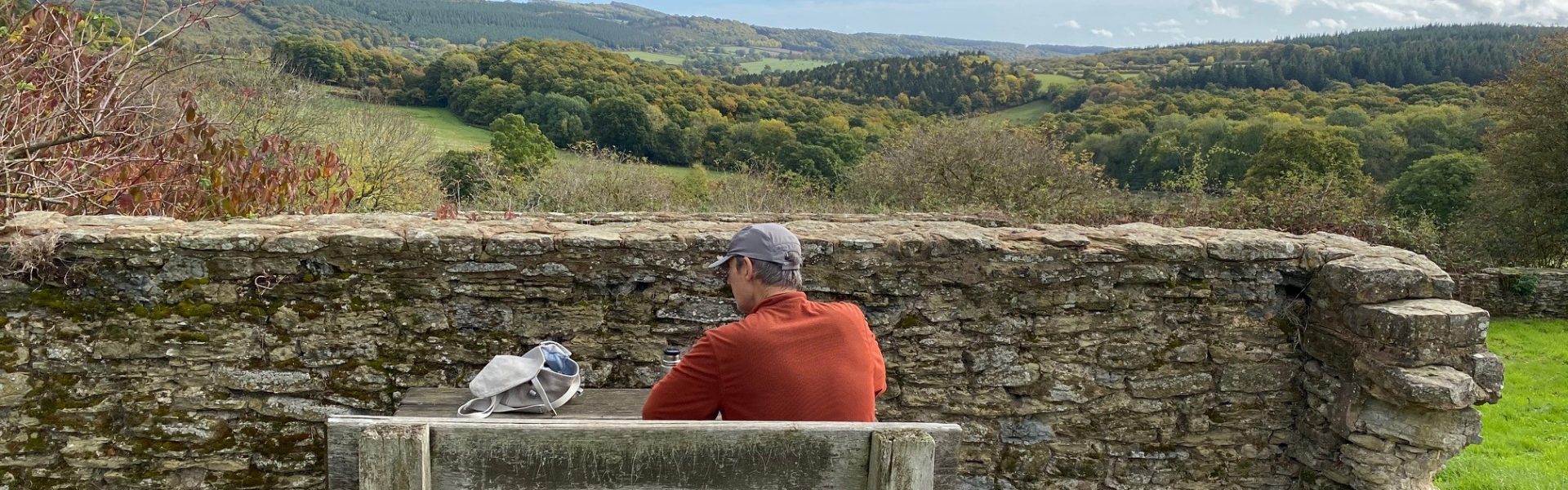 The view from Checkley Barn picnic site
